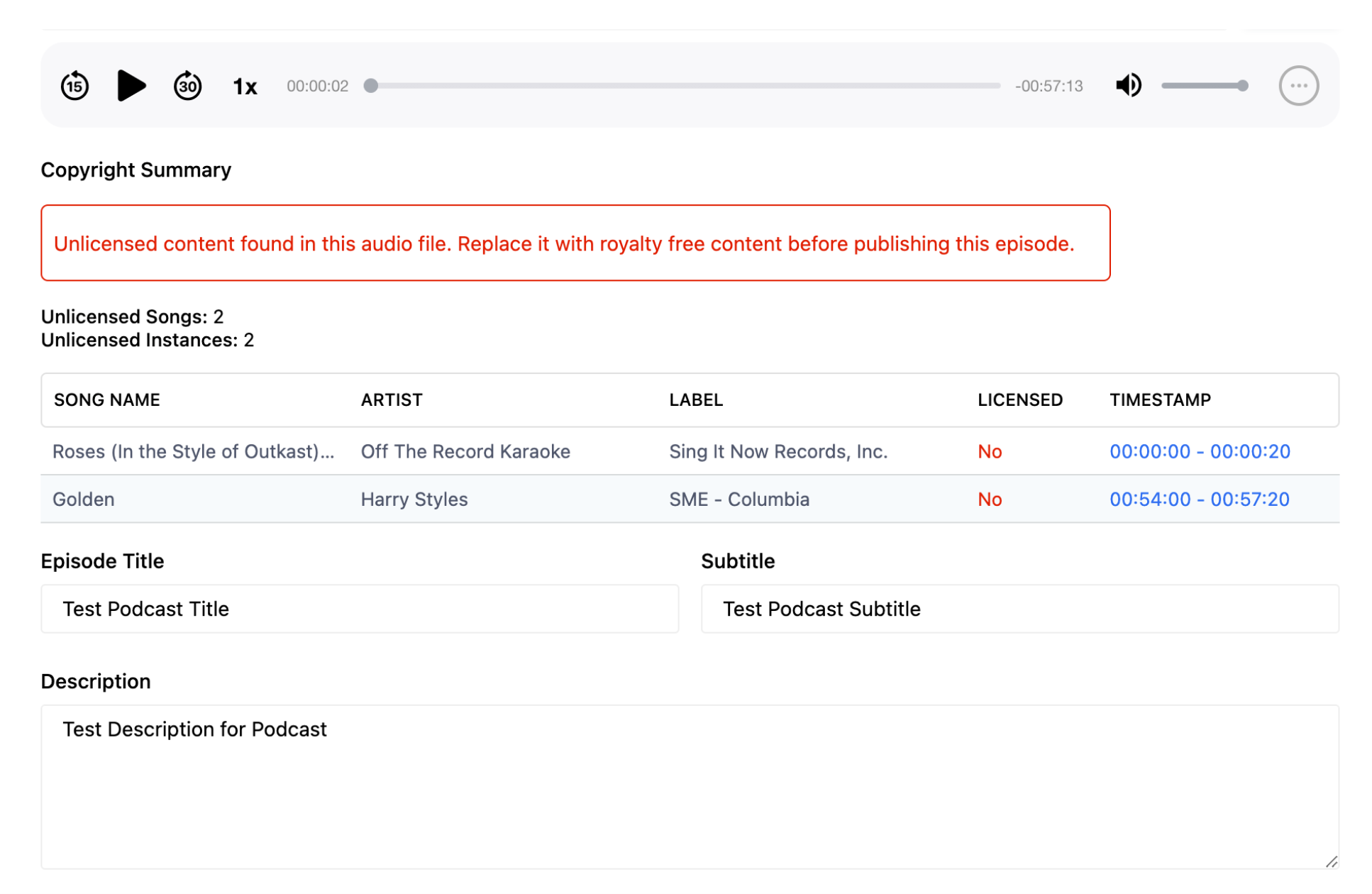 Using ACRCloud to Identify Copyrighted Audio Content